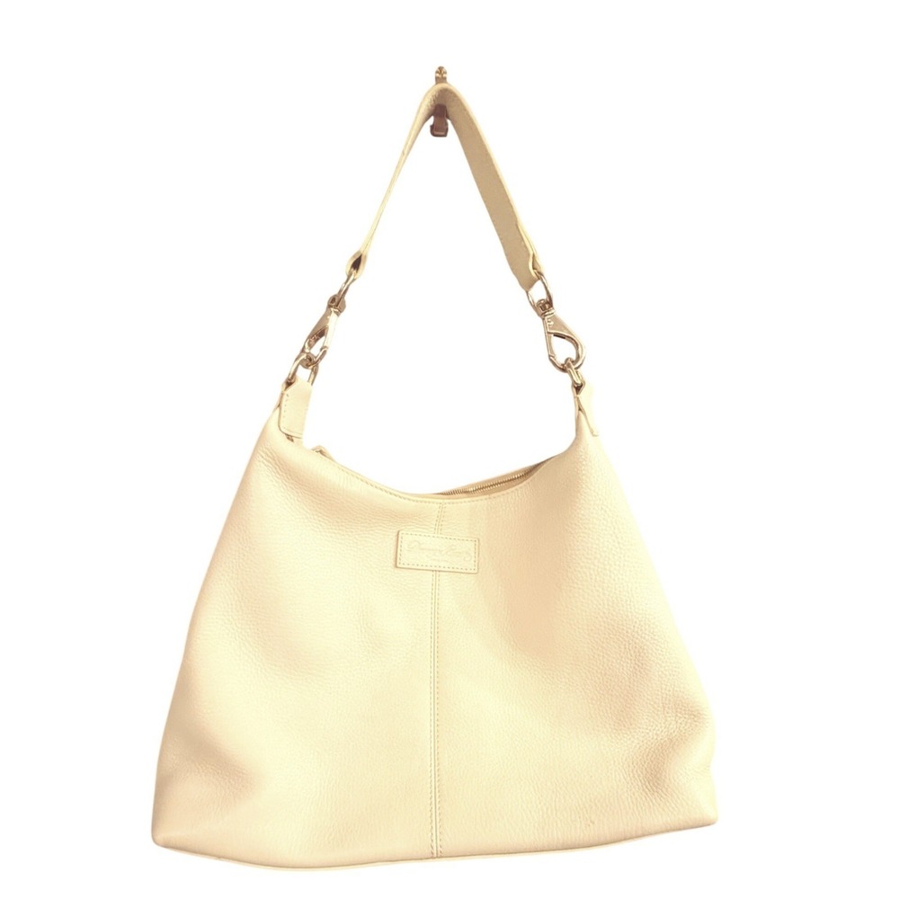 Dooney & Bourke Vintage Cream Pebbled Leather Hobo Shoulderโ Bag Gold Hardware